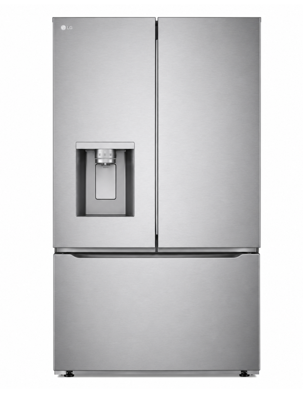LG LRYXC2606S 36-Inch 25.5 Cu. Ft. Smart Counter-Depth MAX French Door Refrigerator — PrintProof Stainless Steel