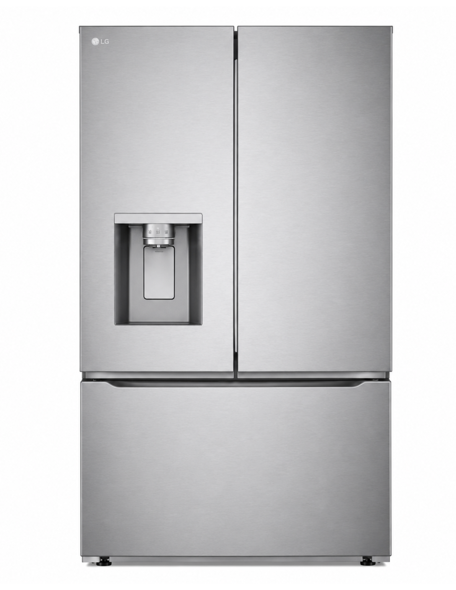 LG LRYXC2606S 36-Inch 25.5 Cu. Ft. Smart Counter-Depth MAX French Door Refrigerator — PrintProof Stainless Steel