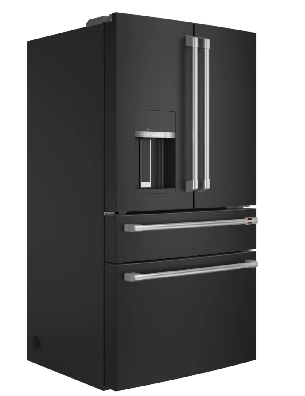 Café CVE28DP3NHD1 36-Inch 27.8 Cu. Ft. Smart 4-Door French Door Refrigerator — Matte Black