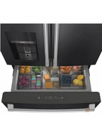 Café CVE28DP3NHD1 36-Inch 27.8 Cu. Ft. Smart 4-Door French Door Refrigerator — Matte Black