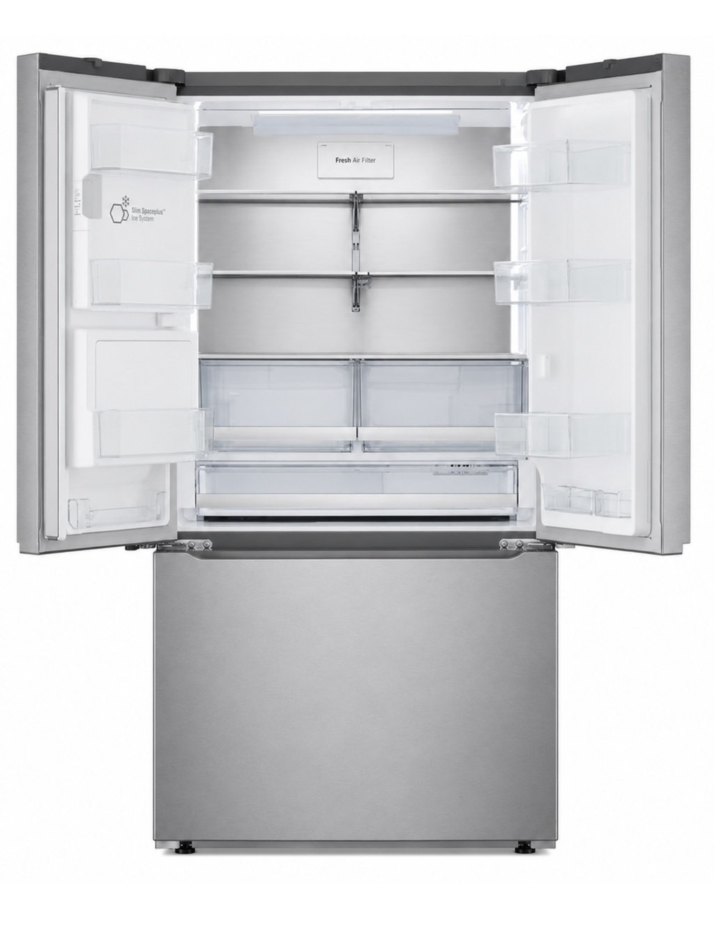 LG LRYXC2606S 36-Inch 25.5 Cu. Ft. Smart Counter-Depth MAX French Door Refrigerator — PrintProof Stainless Steel