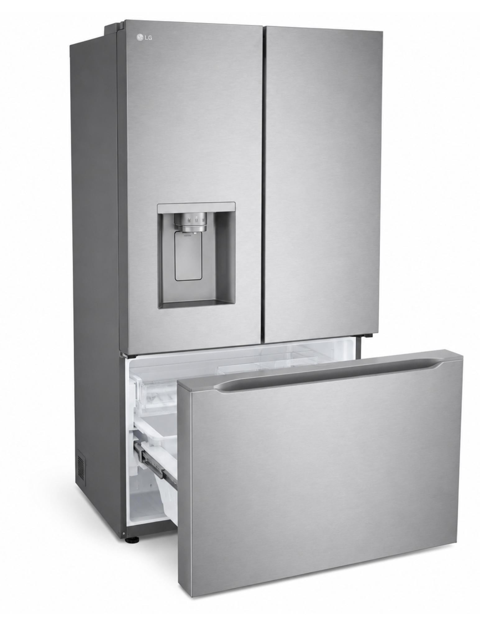 LG LRYXC2606S 36-Inch 25.5 Cu. Ft. Smart Counter-Depth MAX French Door Refrigerator — PrintProof Stainless Steel