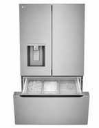 LG LRYXC2606S 36-Inch 25.5 Cu. Ft. Smart Counter-Depth MAX French Door Refrigerator — PrintProof Stainless Steel