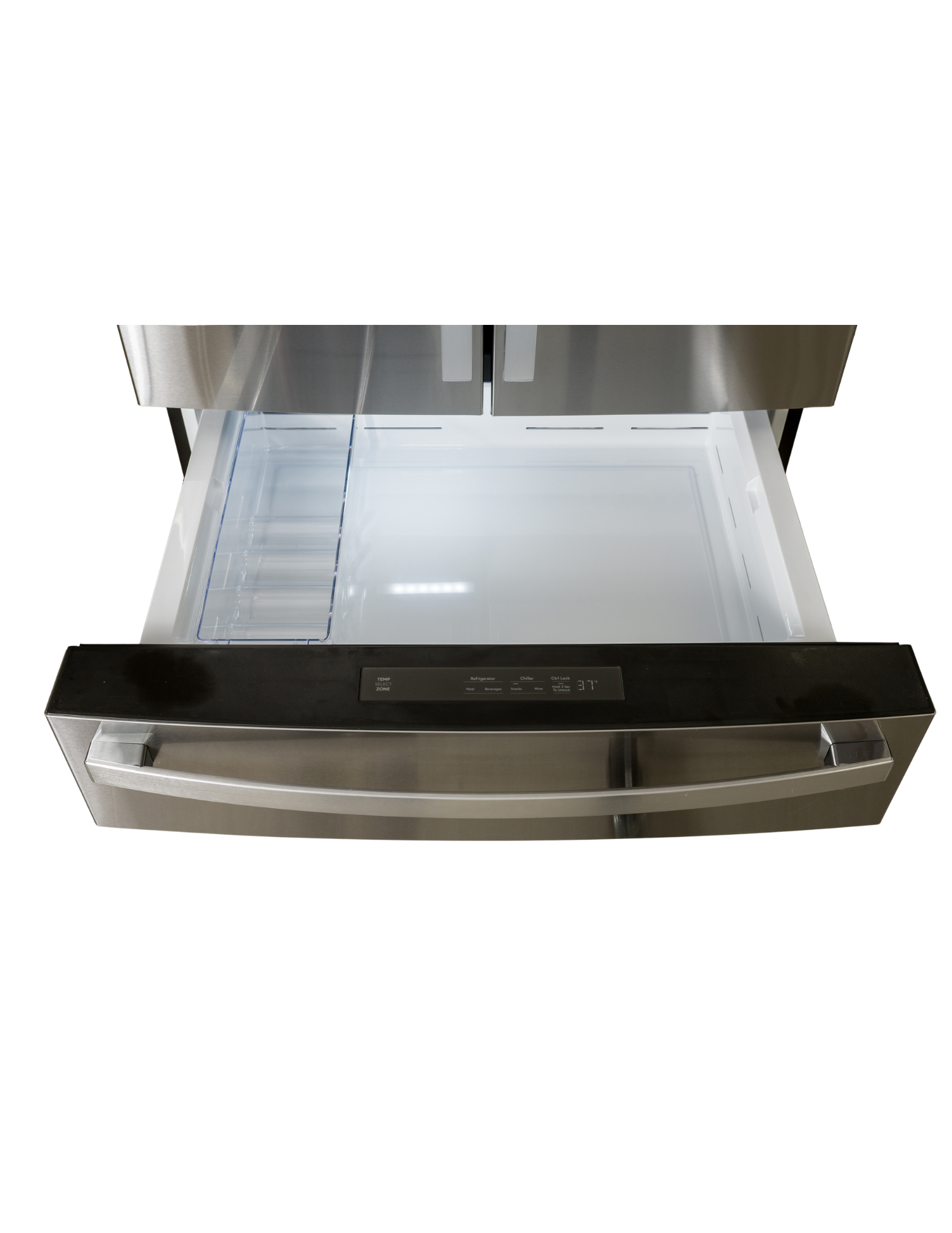 GE Profile PGE29BYTFS  28.7 Cu. Ft. Smart 4-Door French Door Refrigerator Fingerprint Resistant Stainless Steel | Dual-Dispense AutoFill Pitcher