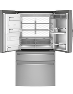 GE Profile PVD28BYNFS 27.9 Cu. Ft. Smart 4-Door French Door Refrigerator – Fingerprint Resistant Stainless Steel