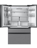 Samsung Bespoke RF23BB8600QL 23 Cu. Ft. Counter-Depth 4-Door French Door Smart Refrigerator – Stainless Steel