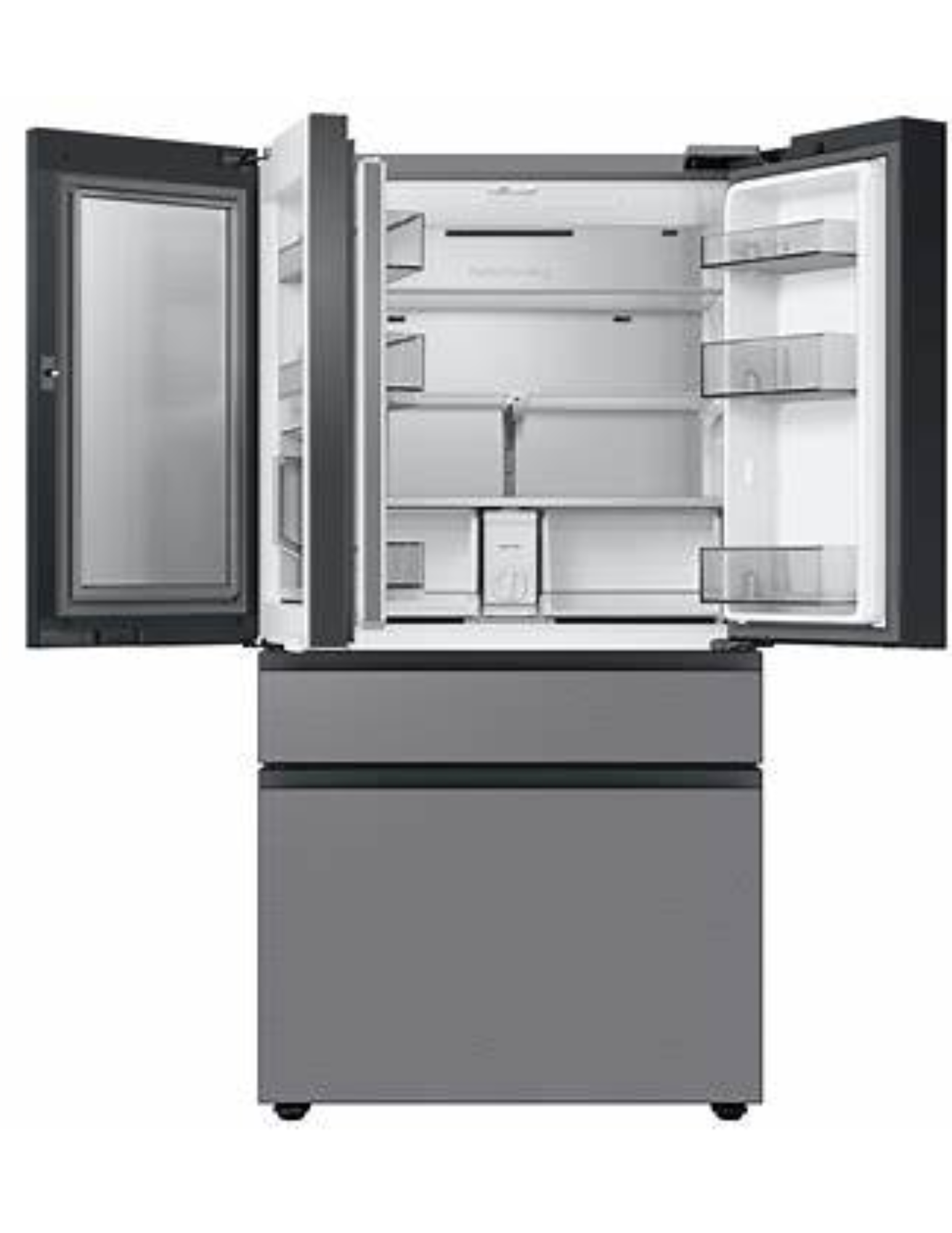 Samsung Bespoke RF23BB8600QL 23 Cu. Ft. Counter-Depth 4-Door French Door Smart Refrigerator – Stainless Steel