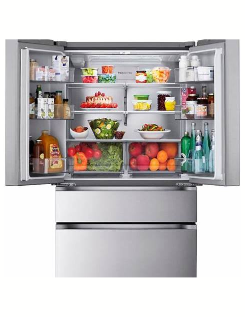 LG LF30S8210S 30 Cu. Ft. Smart Standard-Depth MAX 4-Door French Door Refrigerator – PrintProof Stainless Steel
