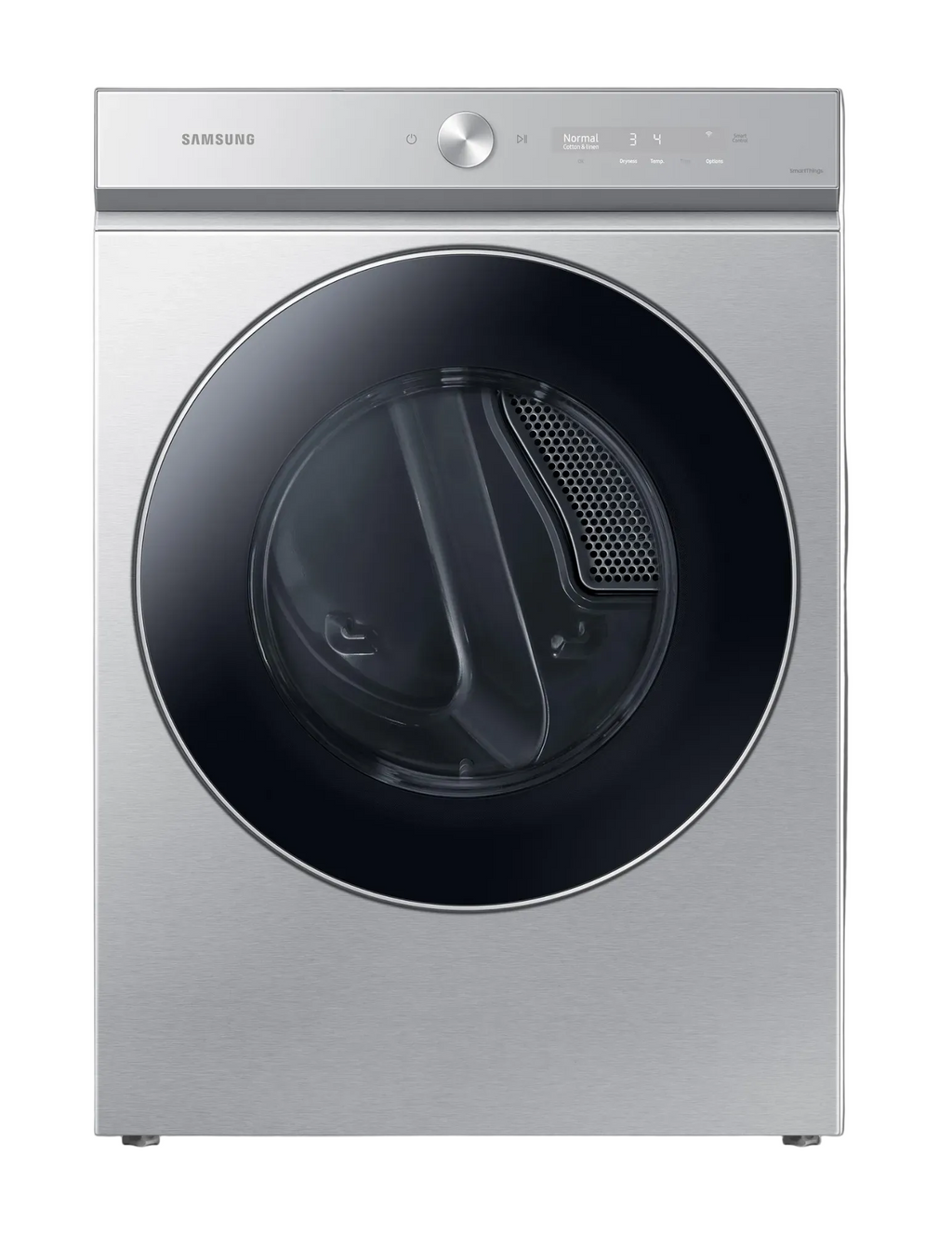 Samsung DVG53BB8900T Bespoke 7.6 Cu. Ft. Smart Gas Dryer with AI & Super Speed Dry – Silver Steel