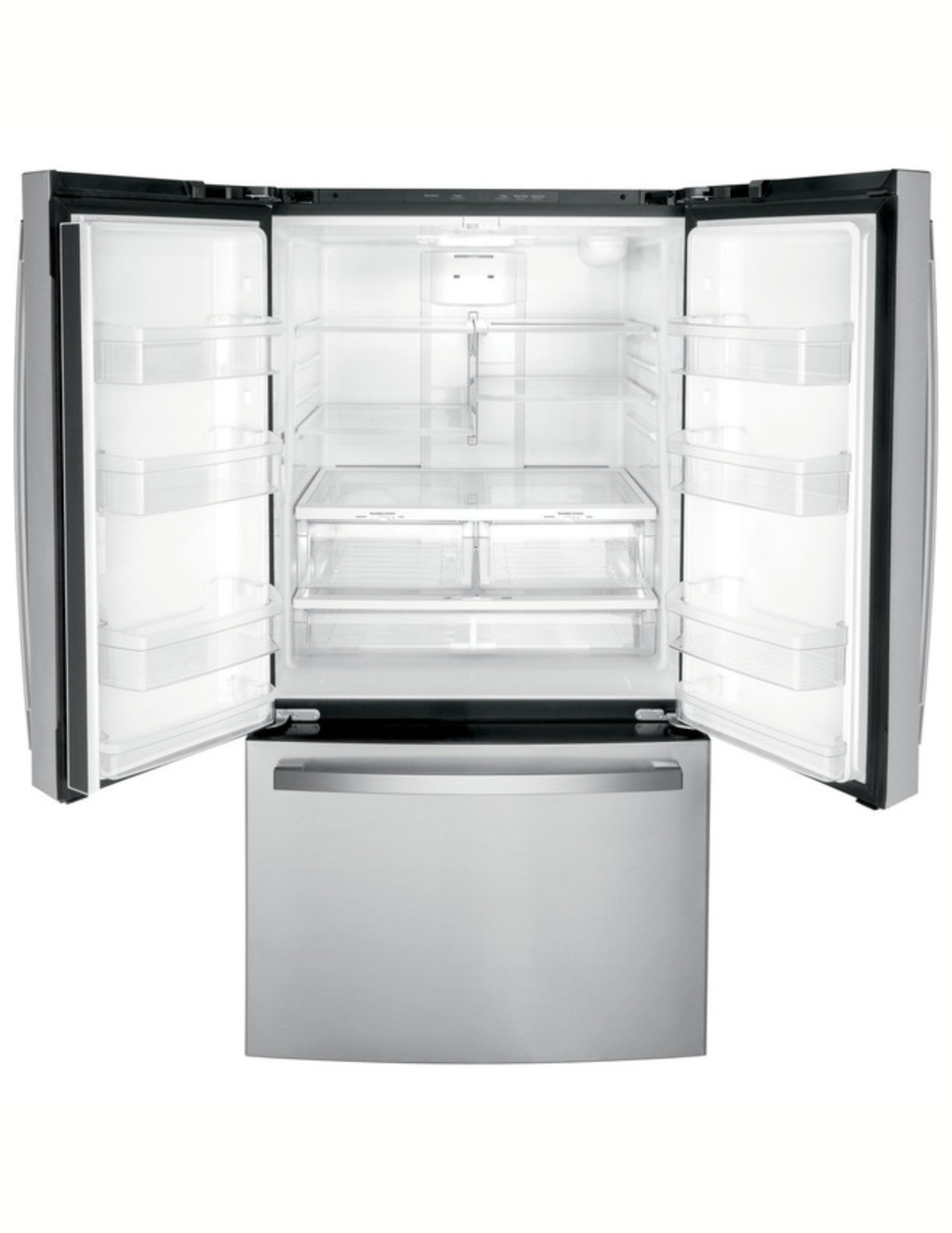 GE GWE22JYMFS 21.9 Cu. Ft. Counter-Depth French Door Refrigerator – Fingerprint Resistant Stainless Steel