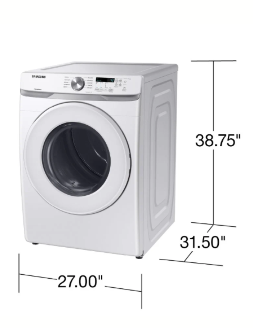 Samsung DVG45T6000W 7.5 Cu. Ft. Gas Dryer with Sensor Dry – White