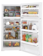 GE 16.6 Cu. Ft. Top-Freezer Refrigerator – White – GTS17DTNNRWW