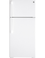GE 16.6 Cu. Ft. Top-Freezer Refrigerator – White – GTS17DTNNRWW