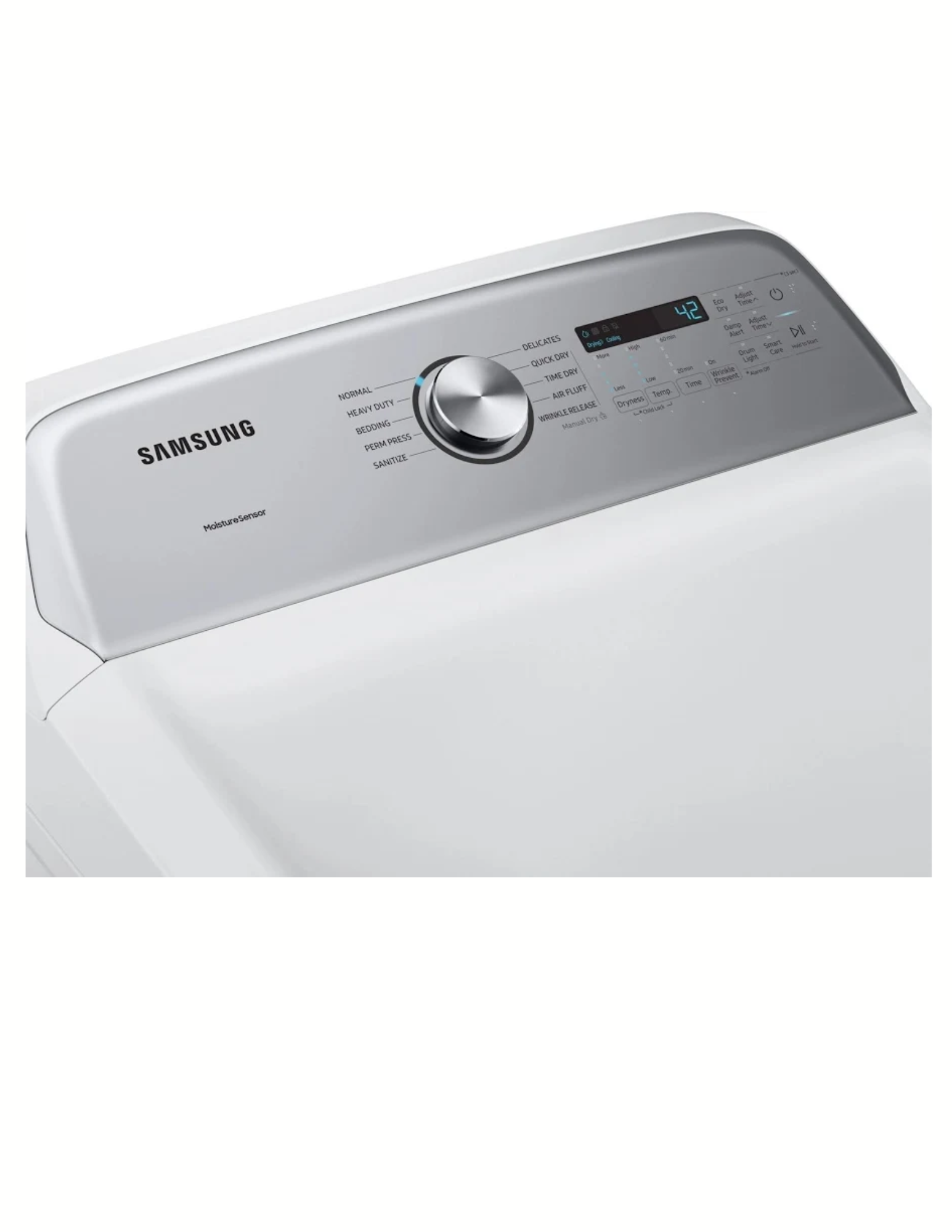 Samsung DVE50R5200W 7.4 Cu. Ft. Electric Dryer with Steam – White