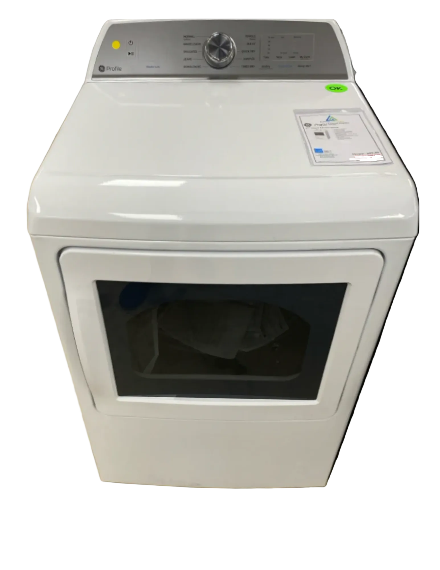 GE Profile PTD60EBSR2WS – 7.4 Cu. Ft. Smart Electric Dryer (White)