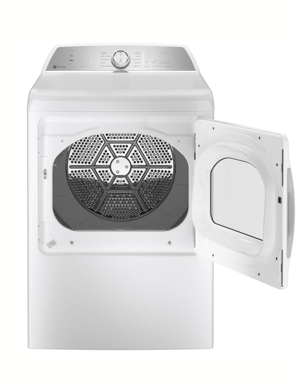 GE Profile PTD60EBSR2WS – 7.4 Cu. Ft. Smart Electric Dryer (White)