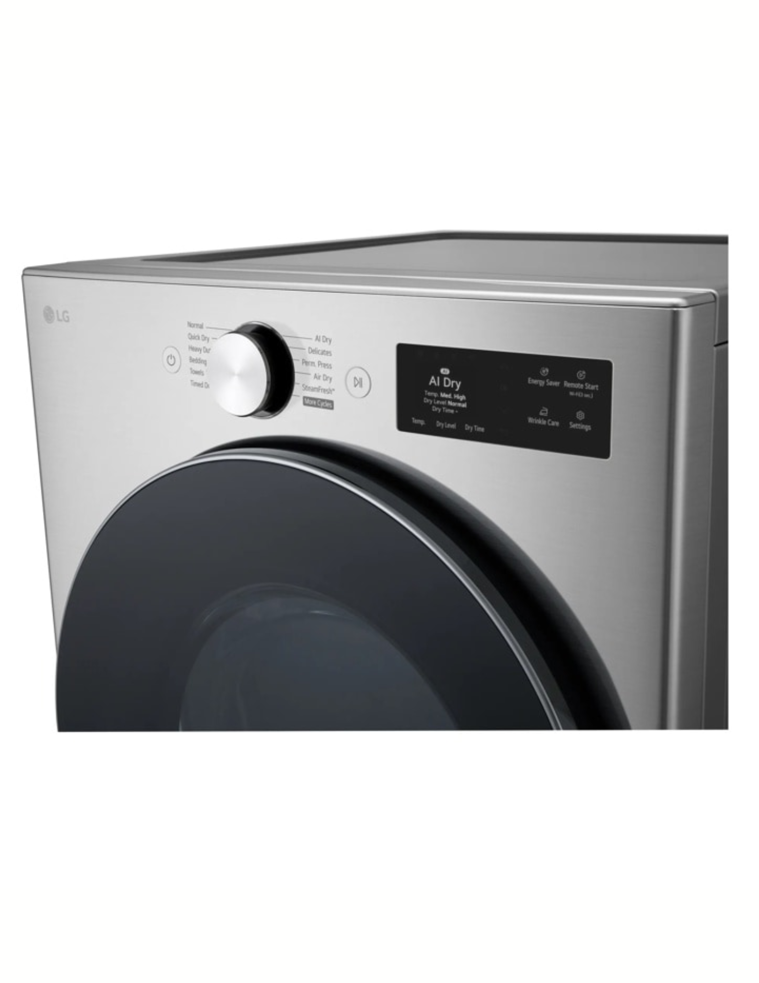 LG DLEX5800V 7.4 Cu. Ft. Smart Steam Electric Dryer – Graphite Steel