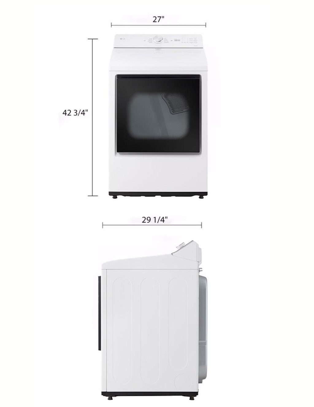 LG 7.3 Cu. Ft. Smart Electric Dryer (Alpine White) DLE8200W