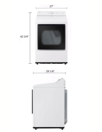 LG 7.3 Cu. Ft. Smart Electric Dryer (Alpine White) DLE8200W