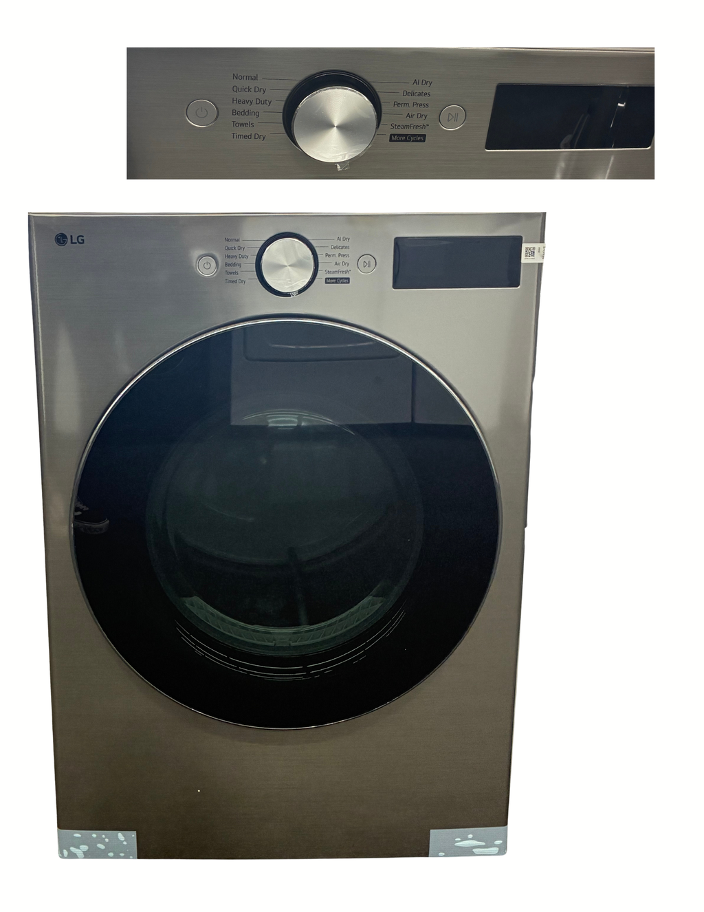 LG DLEX5800V 7.4 Cu. Ft. Smart Steam Electric Dryer – Graphite Steel