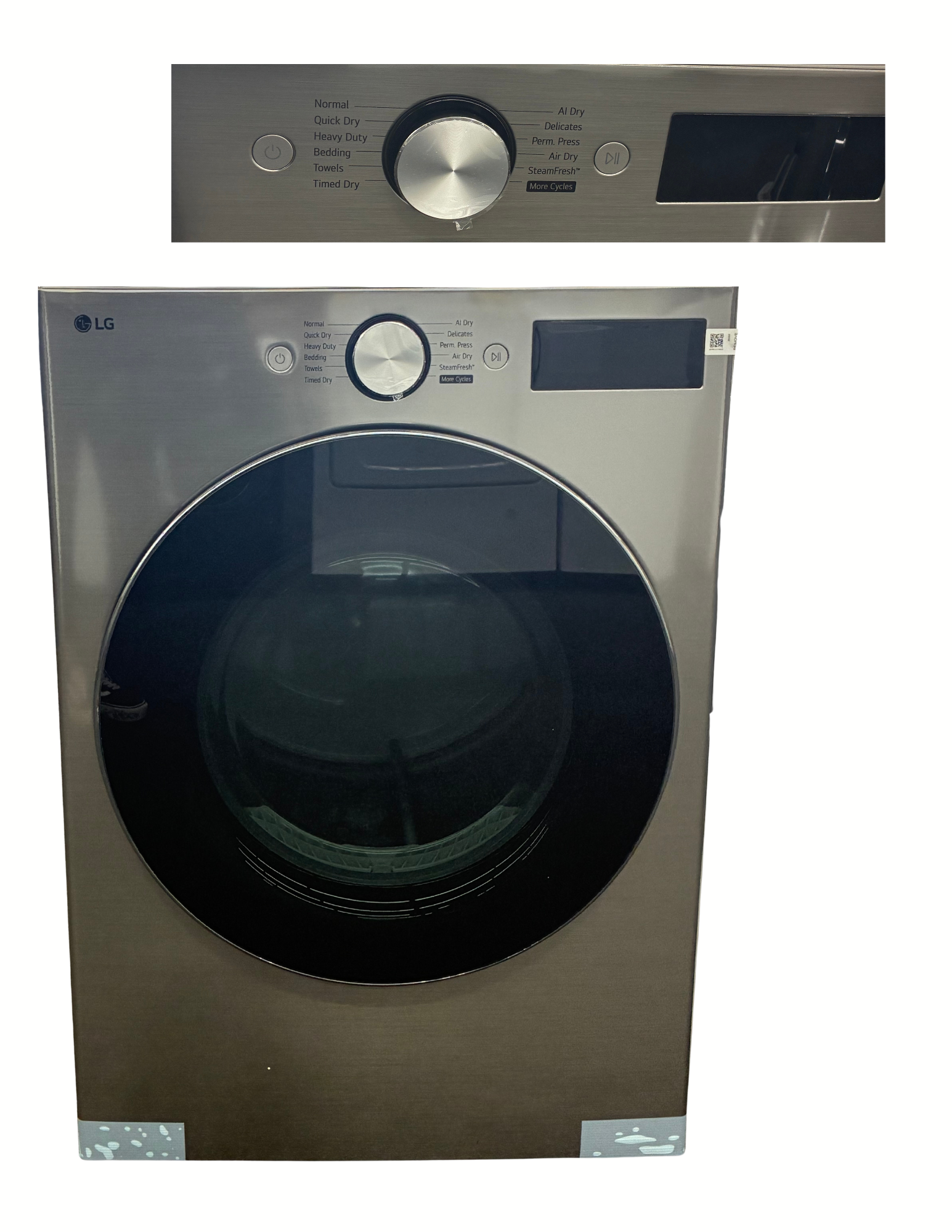 LG DLEX5800V 7.4 Cu. Ft. Smart Steam Electric Dryer – Graphite Steel