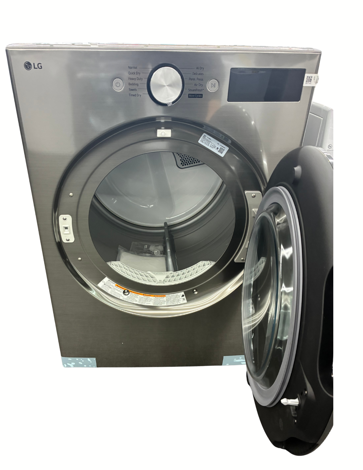 LG DLEX5800V 7.4 Cu. Ft. Smart Steam Electric Dryer – Graphite Steel