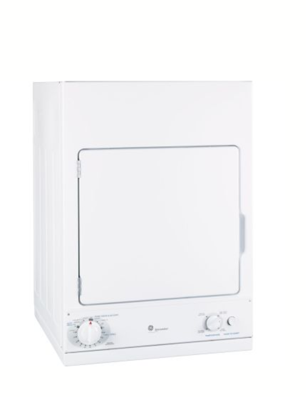 GE DSKS433EBWW Compact Electric Dryer