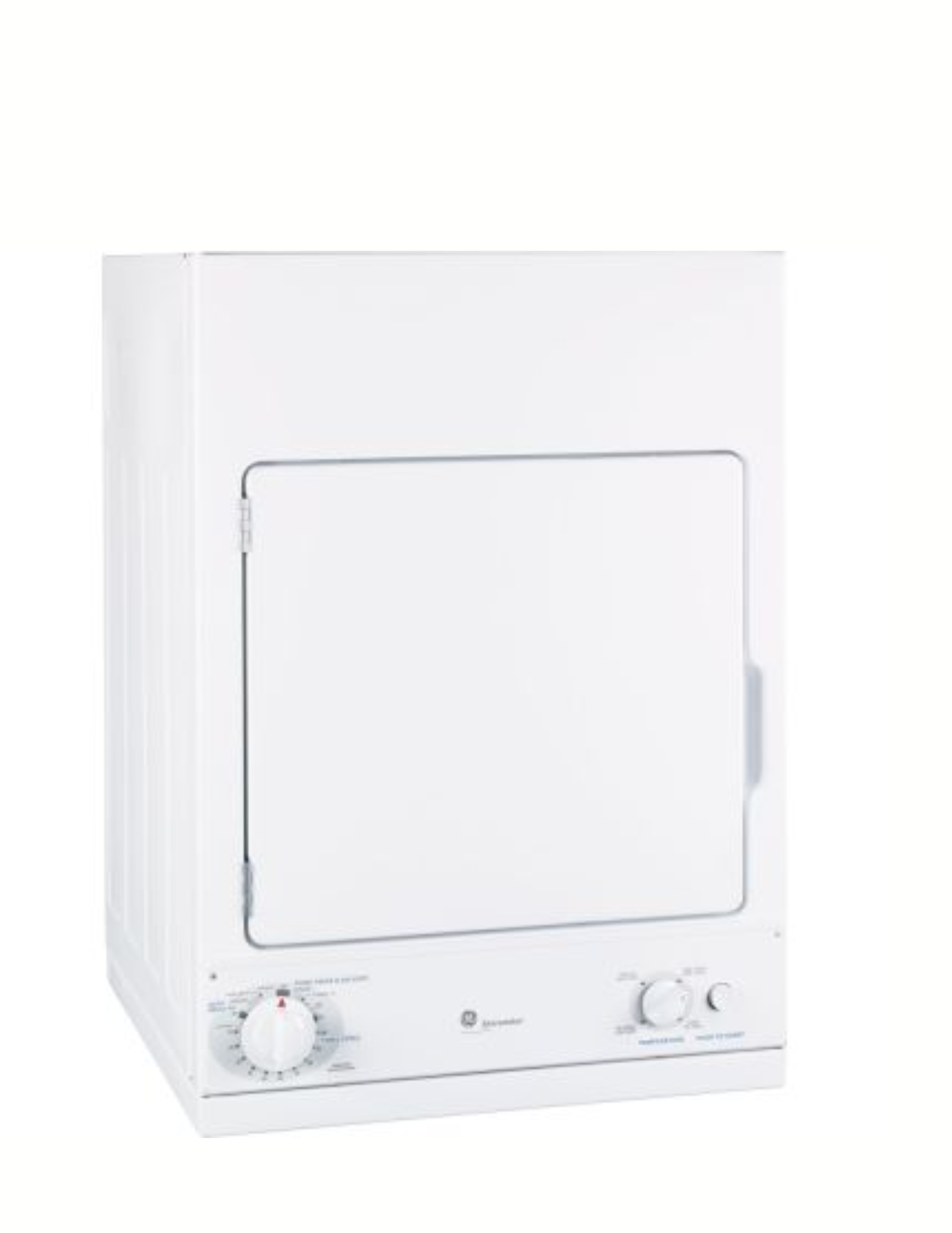 GE DSKS433EBWW Compact Electric Dryer