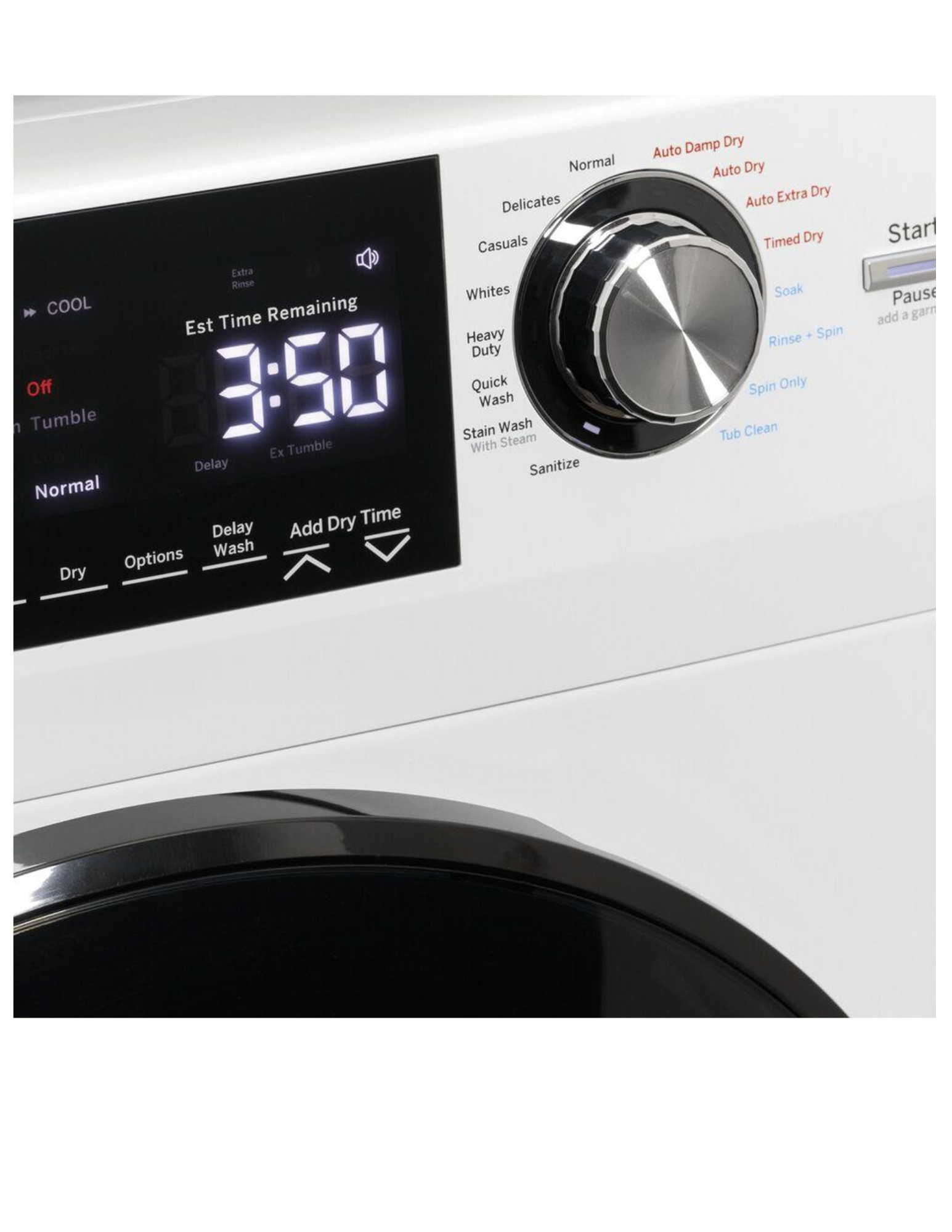 GE GFQ14ESSN1WW 2.4 Cu. Ft. Smart All-In-One Washer & Dryer Combo – White