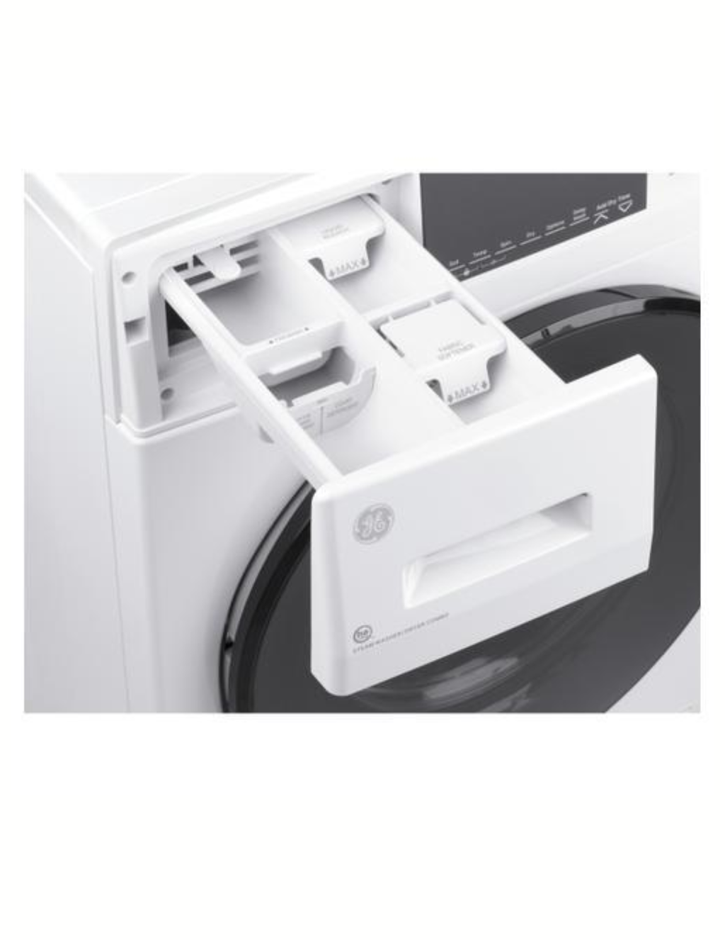 GE GFQ14ESSN1WW 2.4 Cu. Ft. Smart All-In-One Washer & Dryer Combo – White