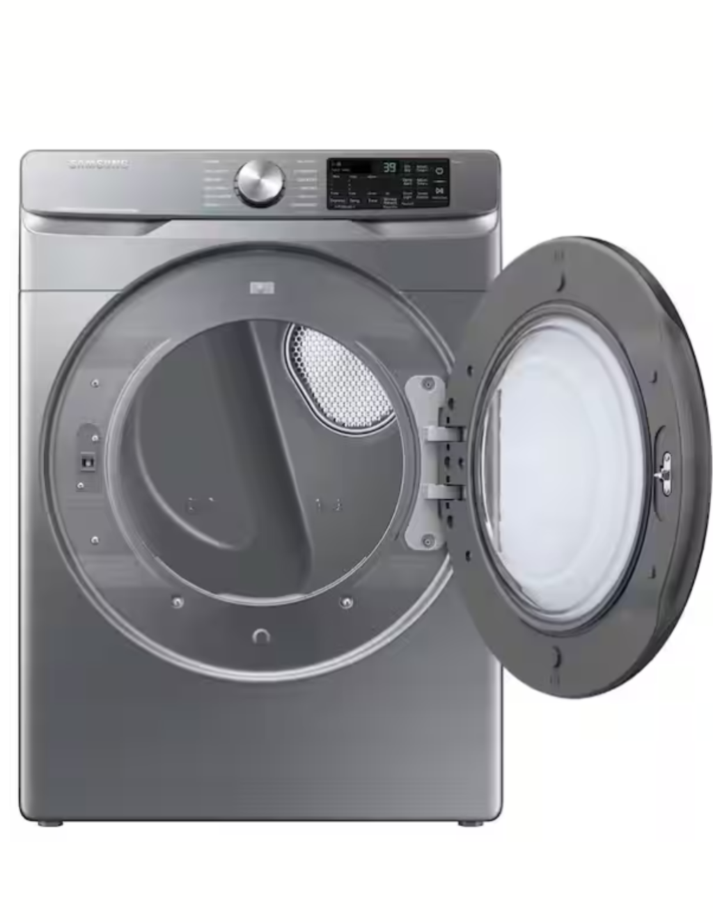 Samsung DVG45B6300P 7.5 Cu. Ft. Smart Gas Dryer with Steam Sanitize+ – Platinum