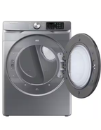 Samsung DVG45B6300P 7.5 Cu. Ft. Smart Gas Dryer with Steam Sanitize+ – Platinum