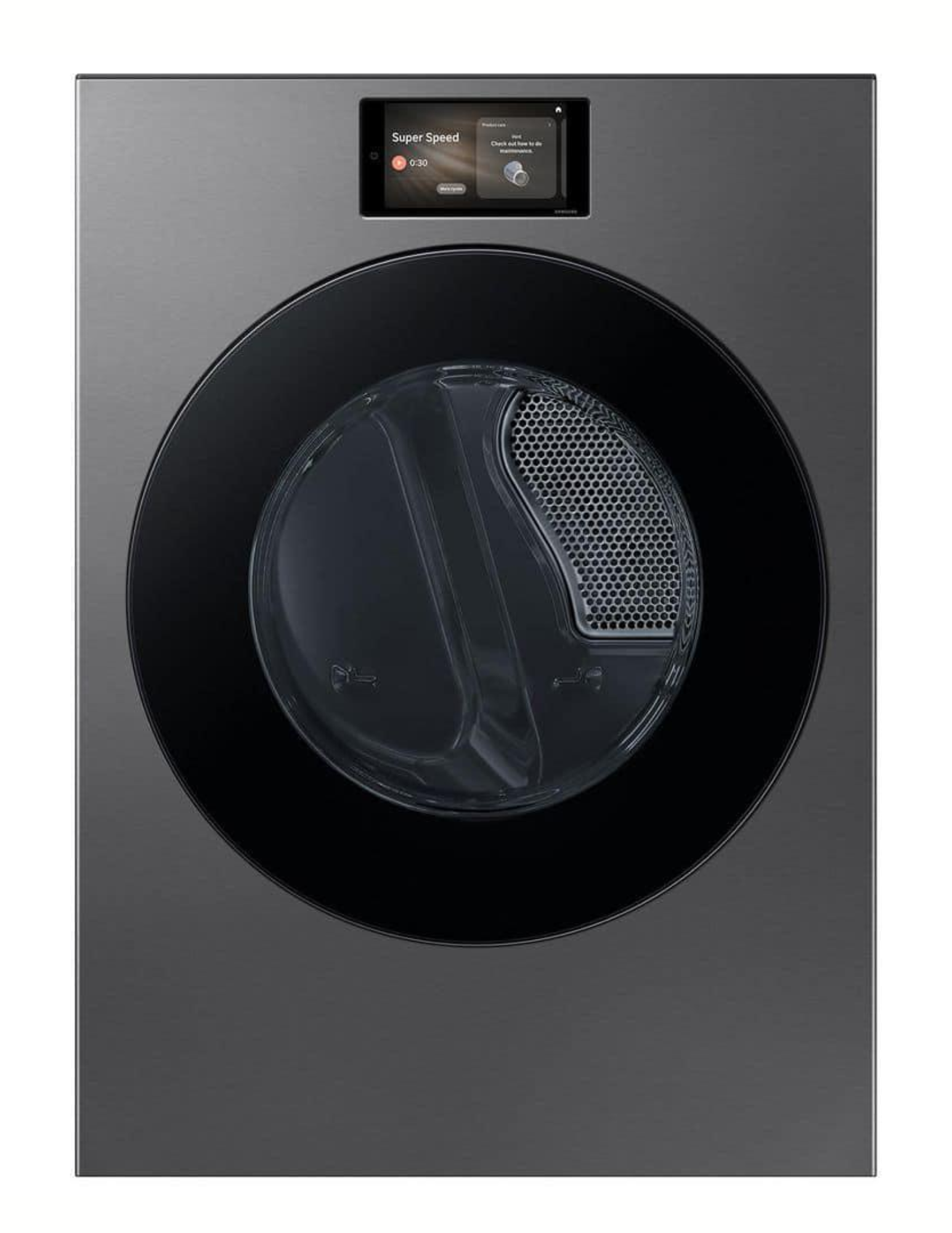 Samsung DV90F53AGS Bespoke 7.6 Cu. Ft. Smart GAS Dryer with AI & Steam – Dark Steel