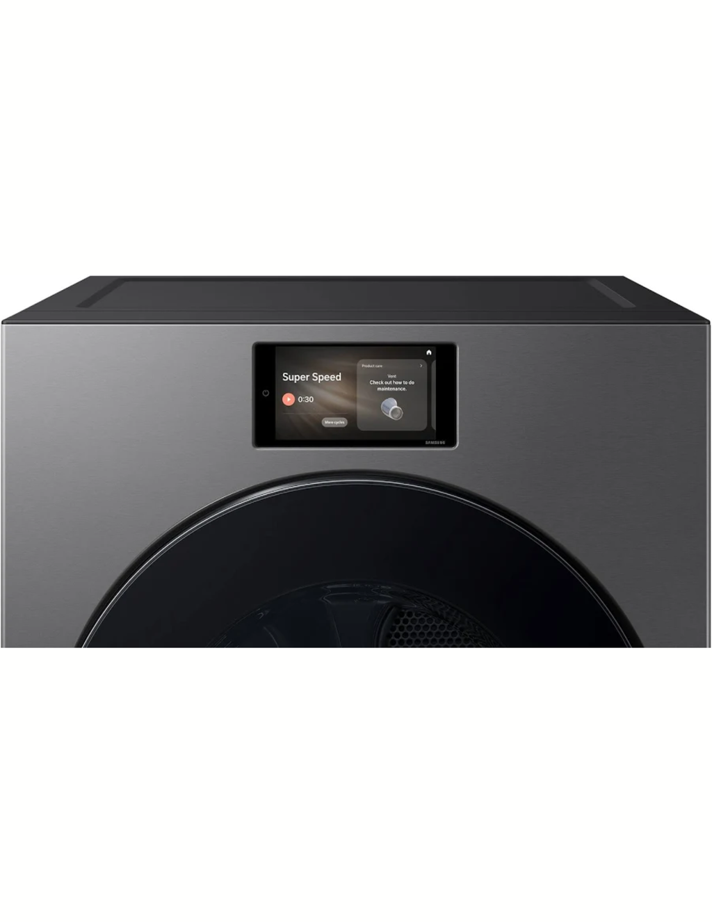 Samsung DV90F53AGS Bespoke 7.6 Cu. Ft. Smart GAS Dryer with AI & Steam – Dark Steel