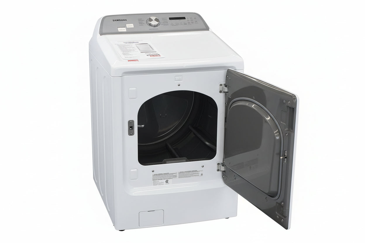 Samsung DVE50R5200W 7.4 Cu. Ft. Electric Dryer with Steam – White