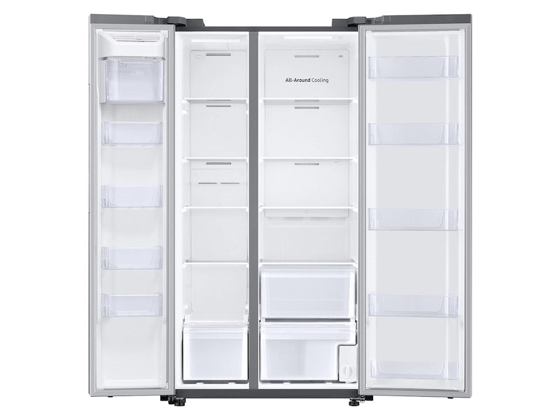 Samsung RS23A500ASR 23 Cu. Ft. Smart Counter Depth Side-by-Side Refrigerator – Stainless Steel
