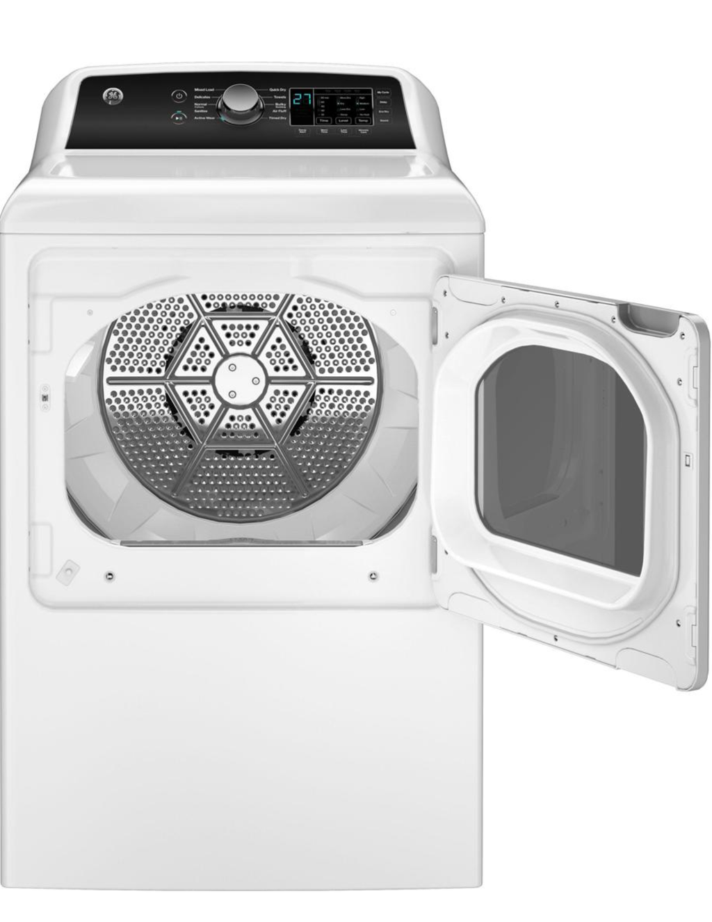 GE GTD58GBV0WS Gas Dryer – 7.4 Cu. Ft. Capacity (White)