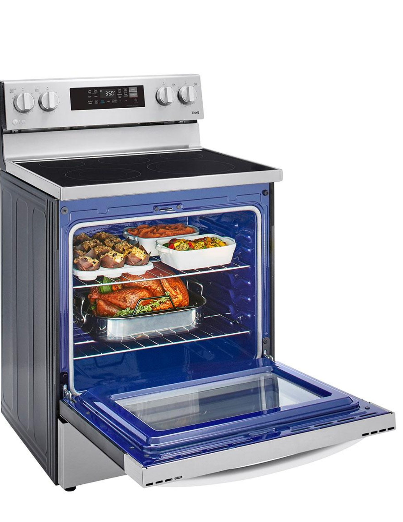 LG LREL6323S 30-Inch Smart Freestanding Electric Range (Stainless Steel)