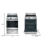 GE / Haier QAS740RMSS 24-Inch Freestanding Electric Range (Stainless Steel)