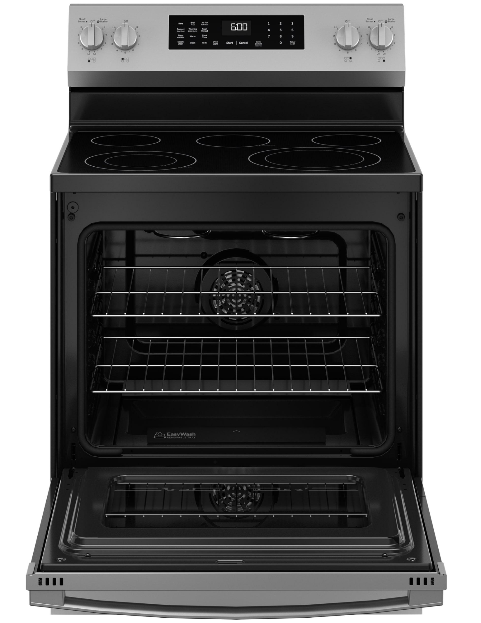GE GRF600AVSS 30-Inch Smart Freestanding Electric Range (Stainless Steel)