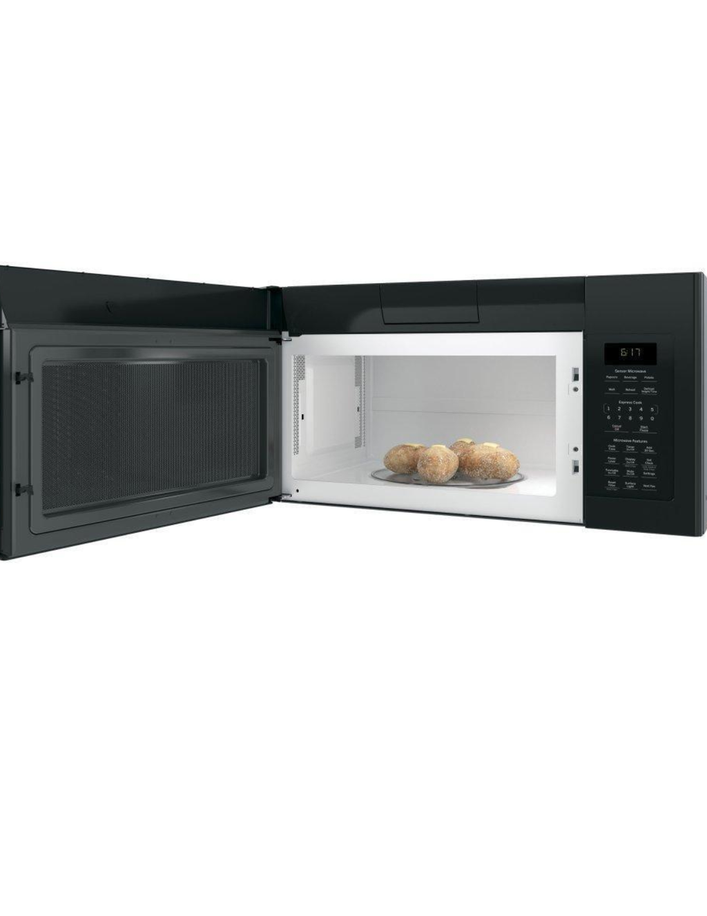 GE JVM6175DKBB – 1.7 Cu. Ft. Over-the-Range Microwave (Black)