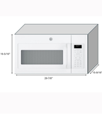 GE JVM6175DKWW Over-the-Range Microwave (White)