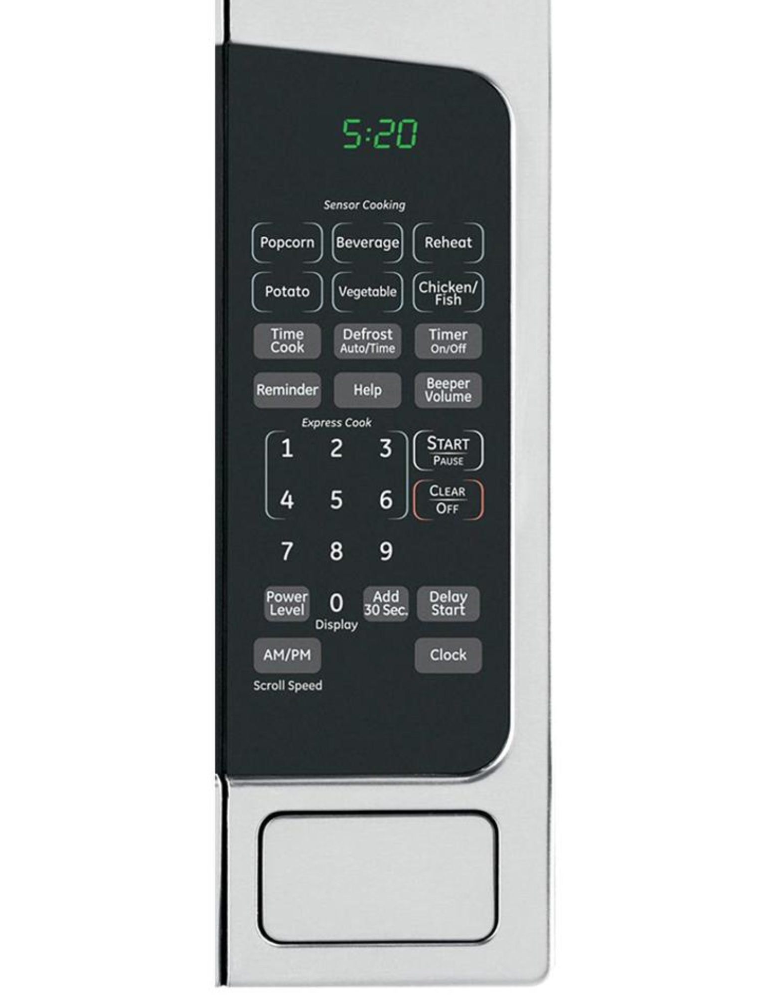 GE GCST20S1WSS – 2.0 Cu. Ft. Countertop Microwave (Stainless Steel)