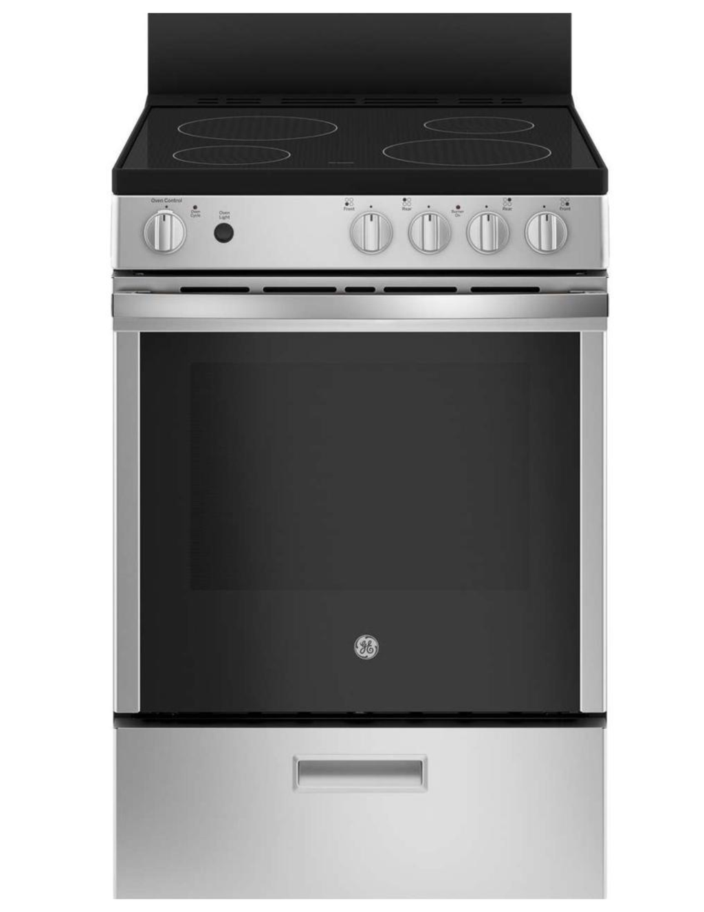 GE JAS640RMSS 24-Inch Freestanding Electric Range (Stainless Steel)
