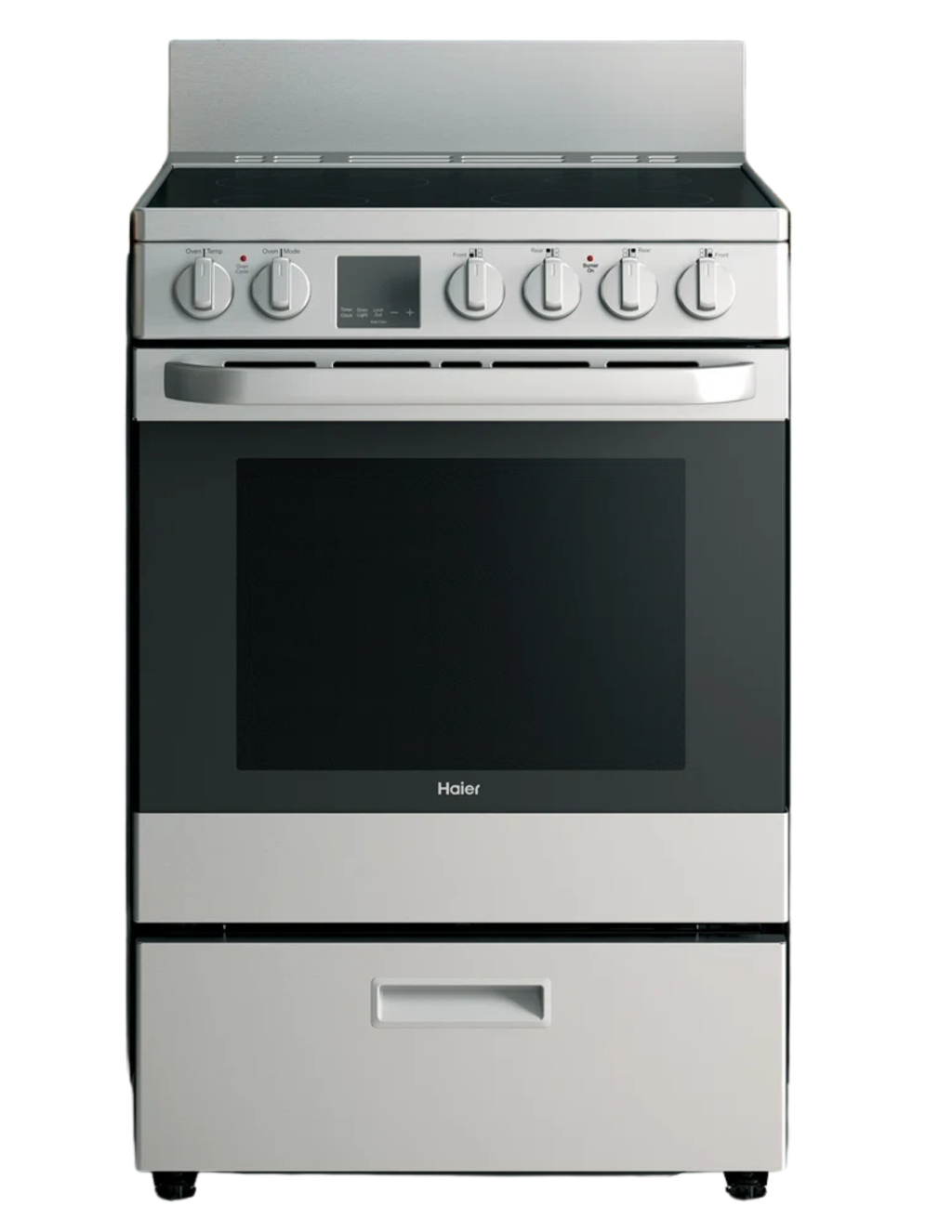 GE / Haier QAS740RMSS 24-Inch Freestanding Electric Range (Stainless Steel)